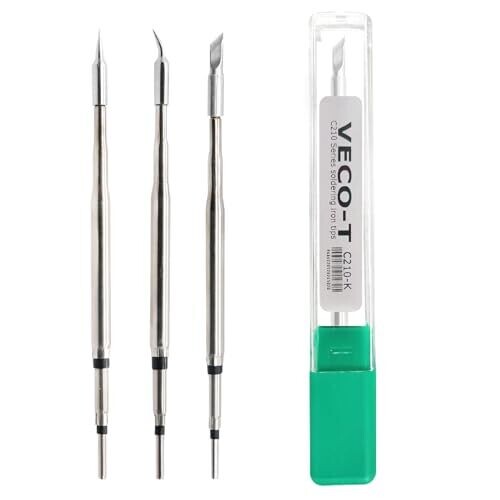 3pcs Soldering Iron Tips, C210-I Is K...