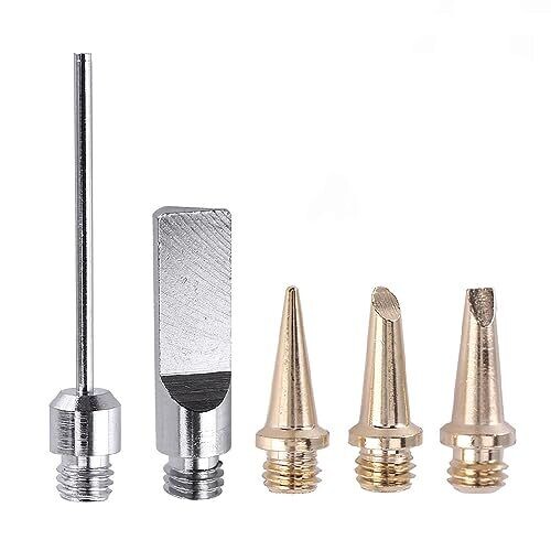 Gas Soldering Iron Tips Kit, 5 pcs...