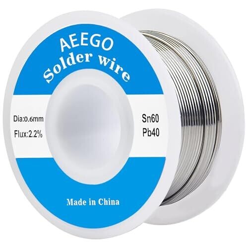 60/40 Tin-Lead Solder Wire with Rosin...