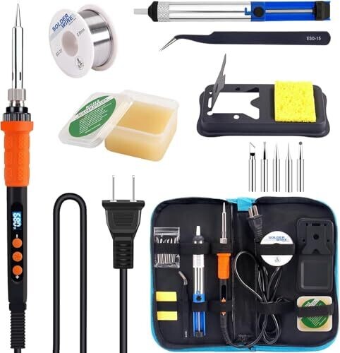 LDK Soldering Iron Kit, 100W Iron Cautin...