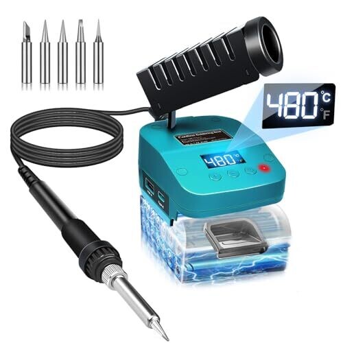 Makita 18 V Wireless Soldering Iron,...