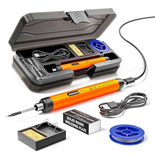 Rosin Cordless USB Soldering Iron...