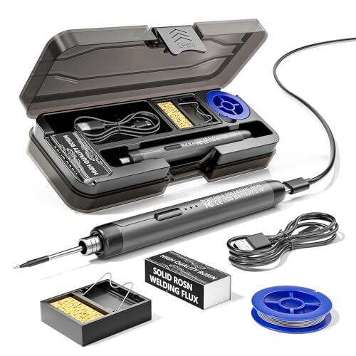 Rosin Cordless USB Soldering Iron,...