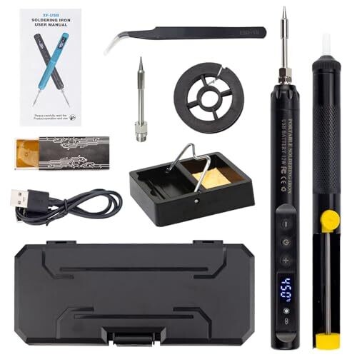 Cordless Soldering Iron Kit with LCD...