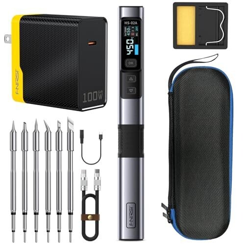 Fnirsi Hs-02A 100W Soldering Iron Set,...