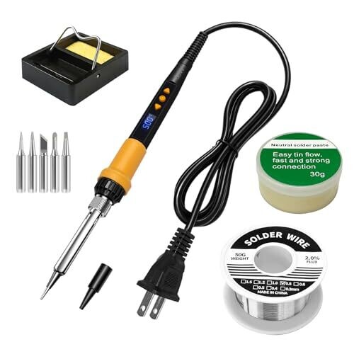Soldering Iron Kit 80W Adjustable Temp...